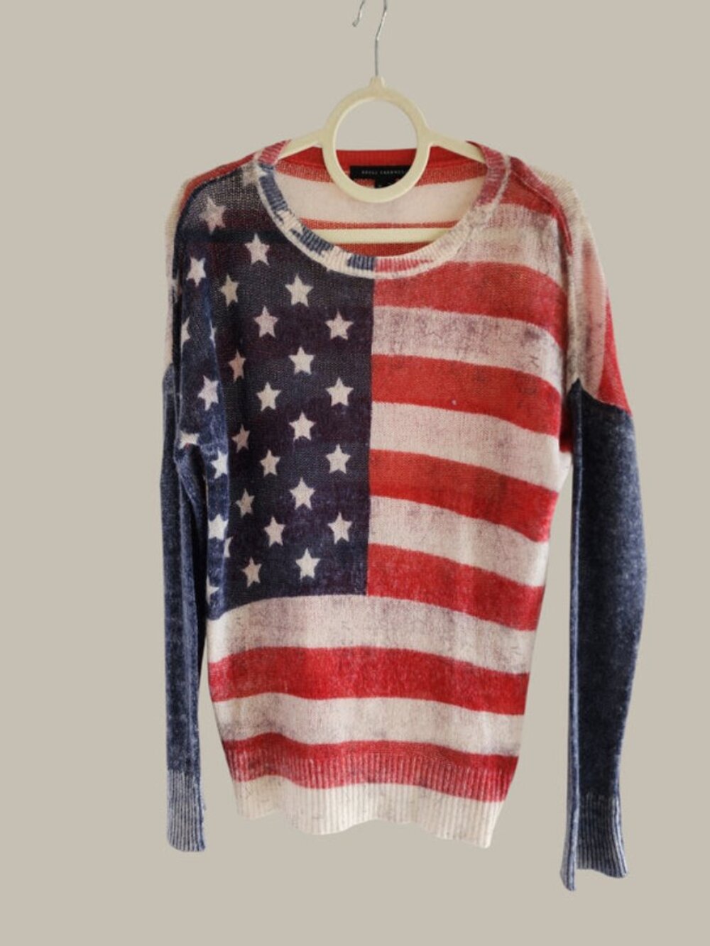 Skull Cashmere Americana Luxury - Cashmere Crew Neck Sweater - Medium